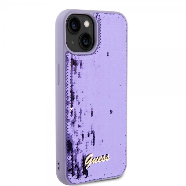 Guess iPhone 13 Skal Sequin Lila
