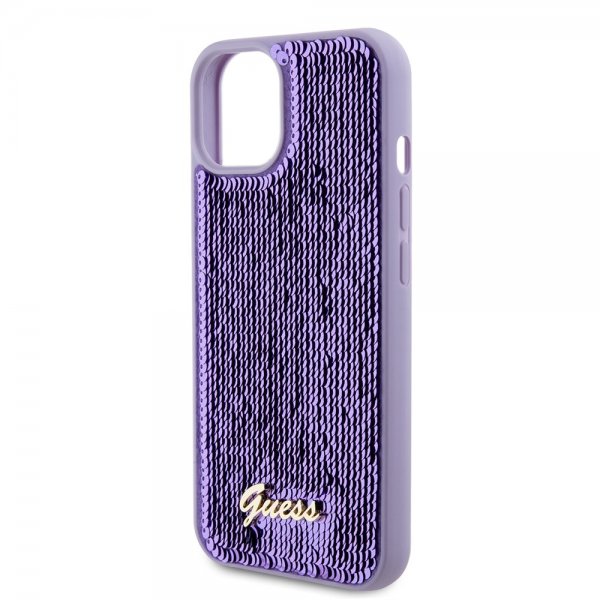 Guess iPhone 13 Skal Sequin Lila