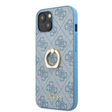Guess iPhone 13 Mini Skal Ring Stand Blå