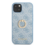 Guess iPhone 13 Mini Skal Ring Stand Blå