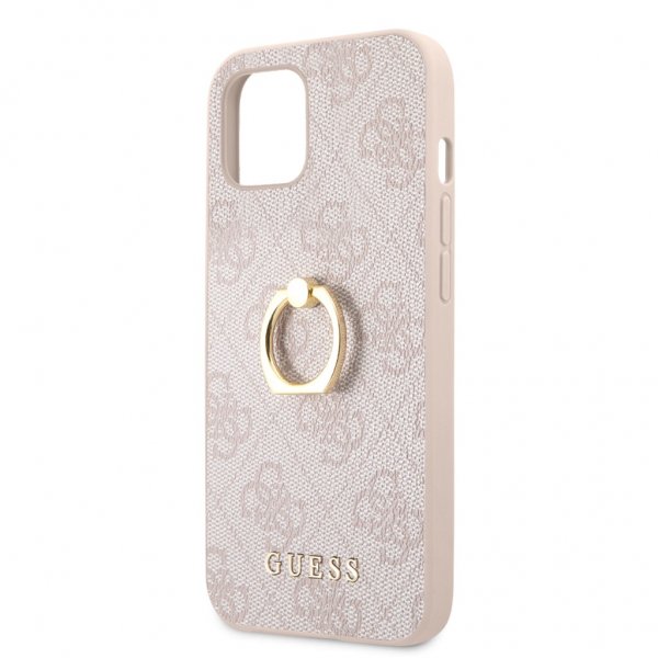 Guess iPhone 13 Mini Skal Ring Stand Rosa
