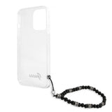 Guess iPhone 13 Pro Max Skal Pearl Handle Script Logo Svart