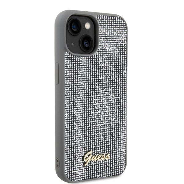 Guess iPhone 15 Skal Square Mirror Silver