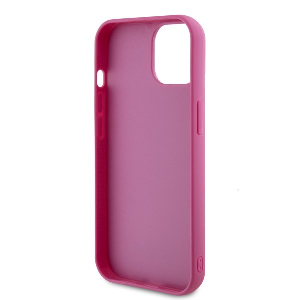 Guess iPhone 15 Skal Sequin Fuschia