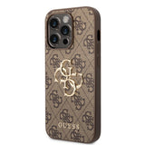 Guess iPhone 15 Pro Max Skal 4G Logo Brun