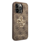 Guess iPhone 15 Pro Max Skal 4G Logo Brun