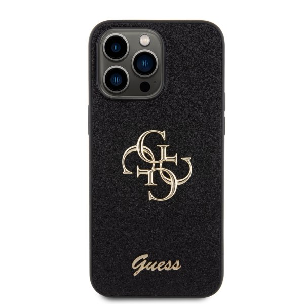 Guess iPhone 15 Pro Max Skal Fixed Glitter Svart