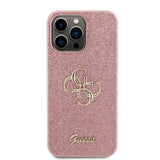 Guess iPhone 15 Pro Max Skal Fixed Glitter Rosa