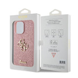 Guess iPhone 15 Pro Max Skal Fixed Glitter Rosa