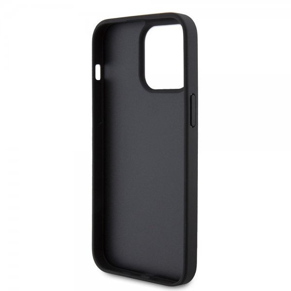 Guess iPhone 15 Pro Max Skal 4G Metal Triangle Strass Svart