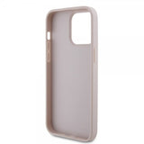 Guess iPhone 15 Pro Max Skal 4G Metal Triangle Strass Rosa