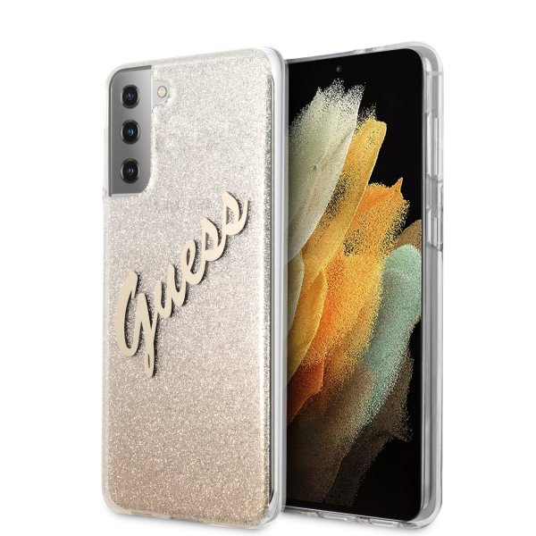 Guess Samsung Galaxy S21 Plus Skal Vintage Guld