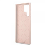Guess Samsung Galaxy S22 Ultra Skal Script Metal Logo Pale Pink