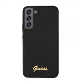 Guess Samsung Galaxy S22 Plus Skal Script Metal Logo Svart