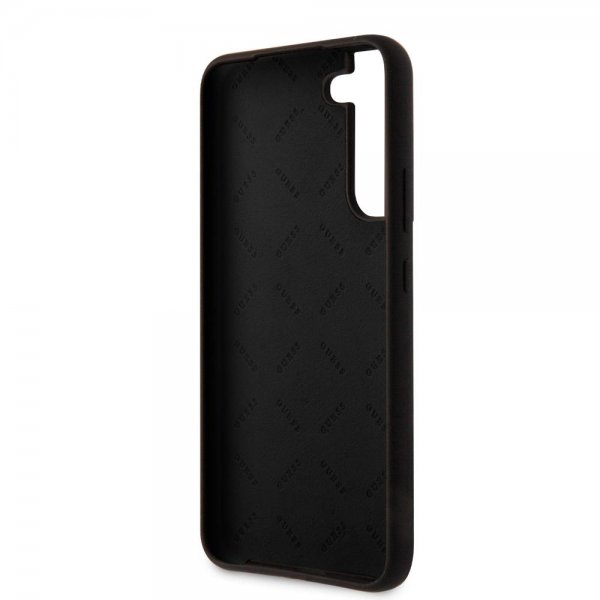 Guess Samsung Galaxy S22 Plus Skal Script Metal Logo Svart
