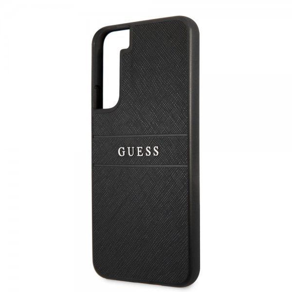 Guess Samsung Galaxy S22 Plus Skal Saffiano Metal Logo Svart
