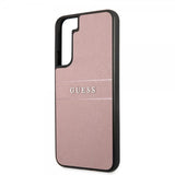 Guess Samsung Galaxy S22 Plus Skal Saffiano Metal Logo Rosa
