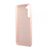 Guess Samsung Galaxy S22 Skal Script Metal Logo Pale Pink