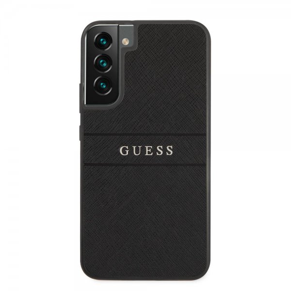 Guess Samsung Galaxy S22 Skal Saffiano Metal Logo Svart