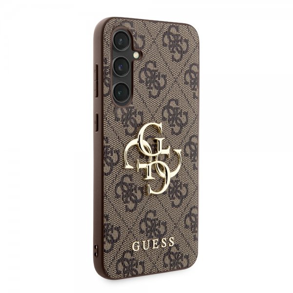 Guess Samsung Galaxy S23 FE Skal 4G Metal Logo Brun