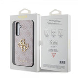 Guess Samsung Galaxy S23 FE Skal 4G Metal Logo Rosa