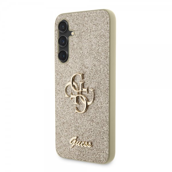 Guess Samsung Galaxy S23 FE Skal Fixed Glitter Guld