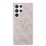 Guess Samsung Galaxy S23 Ultra Skal 4G Logo Rosa