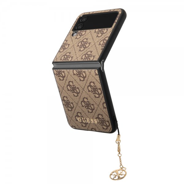 Guess Samsung Galaxy Z Flip 4 Skal 4G Charms Brun
