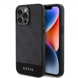 Guess iPhone 15 Pro Max Skal Bottom Stripe MagSafe Svart