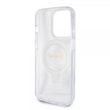 Guess iPhone 15 Pro Max Skal Ring Stand Glitter MagSafe Transparent