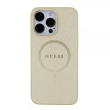Guess iPhone 15 Pro Max Skal Saffiano MagSafe Beige