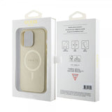 Guess iPhone 15 Pro Max Skal Saffiano MagSafe Beige