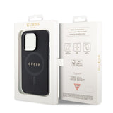 Guess iPhone 15 Pro Max Skal Saffiano MagSafe Svart