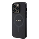 Guess iPhone 15 Pro Max Skal Saffiano MagSafe Svart