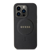 Guess iPhone 15 Pro Max Skal Saffiano MagSafe Svart