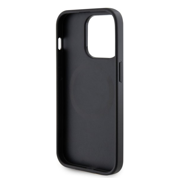 Guess iPhone 15 Pro Max Skal Saffiano MagSafe Svart