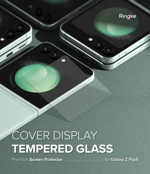 Ringke Samsung Galaxy Z Flip 5 Skärmskydd Cover Display Protector Glass 2-pack