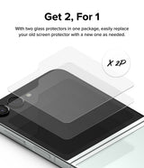 Ringke Samsung Galaxy Z Flip 5 Skärmskydd Cover Display Protector Glass 2-pack
