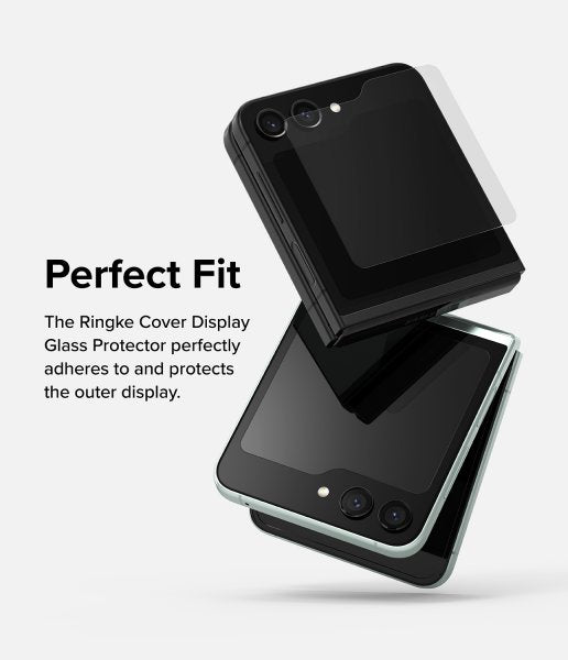 Ringke Samsung Galaxy Z Flip 5 Skärmskydd Cover Display Protector Glass 2-pack