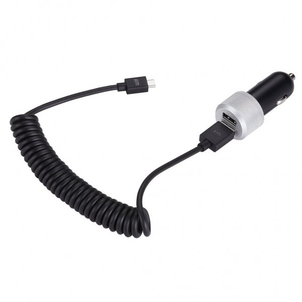 Just Mobile Highway Max Billaddare med Micro USB och Dubbla Kontakter