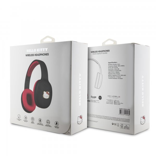 Hello Kitty Trådlösa Hörlurar Bluetooth Bicolor Svart