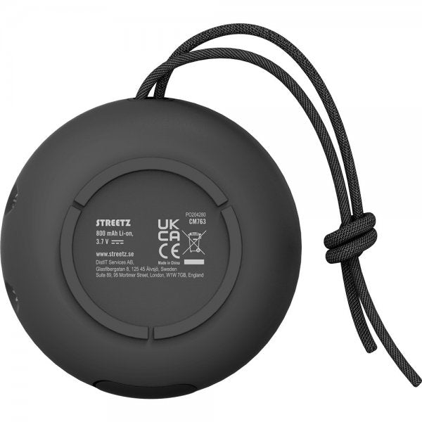Streetz Högtalare S200 Waterproof Bluetooth Speaker Svart