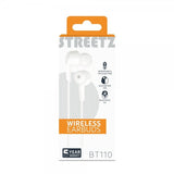 Streetz Hörlurar BT110 Wireless Earbuds Vit