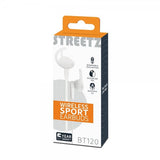 Streetz Hörlurar BT120 Wireless Sport Earbuds Vit