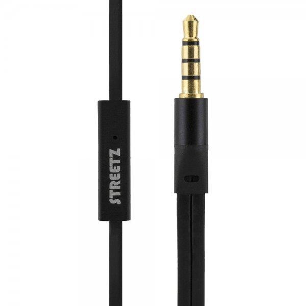 Streetz Hörlurar E110 Earbuds 3.5mm Svart