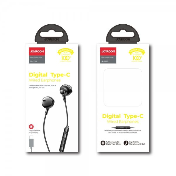 Joyroom Hörlurar JR-EC03 USB-C Silver