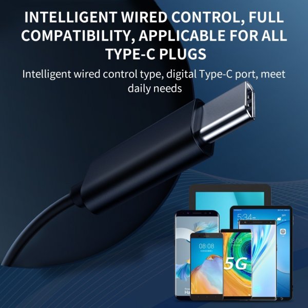 Joyroom Hörlurar JR-EC04 USB-C Svart