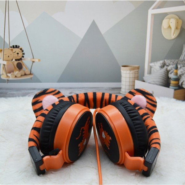 Planet Buddies Hörlurar Recycled Furry Charlie the Tiger