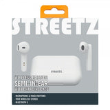 Streetz Hörlurar T110 Wireless Earbuds Semi-In-Ear Vit