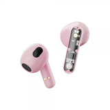 Streetz Hörlurar T150 Transparent True Wireless Earbuds Rosa